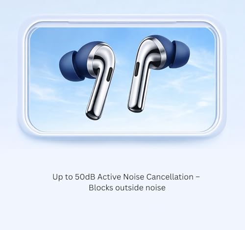 Image of Original for OnePlus Buds Pro 3 True Wireless Earbuds Built for Immersive Spatial Acoustics, Dynamic Bass Boost, Smart Noise Management, Rapid Pairing (Blue)