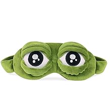 AKOAK 1 Pack Frog Eye Mask ، 3D Female Sleep Eye Mask ، مريح وناعم للسفر / الراحة / الاسترخاء / الرسوم المتحركة