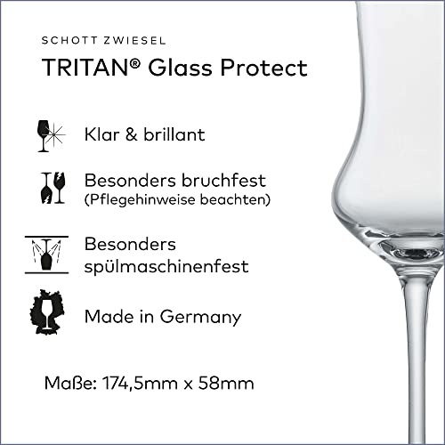 Foto von SCHOTT ZWIESEL Grappaglas Bar Special (6er-Set), klassische Schnapsgläser mit Stiel, spülmaschinenfeste Tritan-Kristallgläser, Made in Germany (Art.-Nr. 120518)