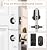 Keyless Entry Door Lock with 2 Handle Set - Bluetooth Electronic Keypad & App Control - Smart Front Door Auto-Lock with Anti-Peeping Passcode