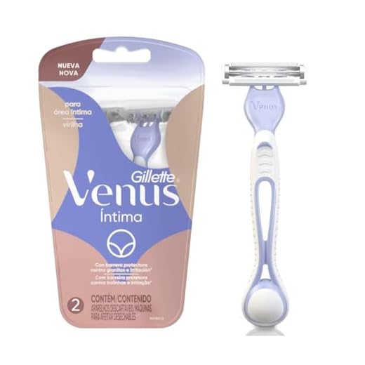 Gillette Venus Íntima, Aparelho de Depilação Íntima Feminino Descartável, 2 Uds