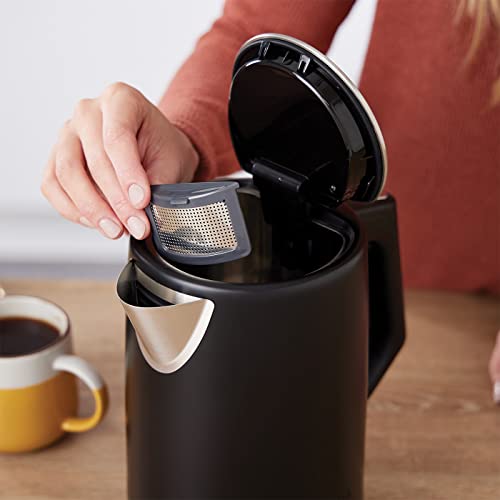 DE BESTE NINJA WATERKOKER: PERFECTE TEMPERATUUR, 1,7 LITER, LED-DISPLAY, SNELKOOKFUNCTIE EN VERSCHILLENDE TEMPERATUURINSTELLINGEN, MATZWART KT200EU