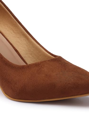 Image of ELLE Women Pointed Toe Stiletto Heel Slip-On Pumps