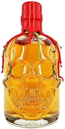 Rum Bastard | Ghost Naga Chilli | Caribbean Spiced Rum Liqueur 50cl | The World's Hottest Rum Liqueur | Pirate Skull Bottle