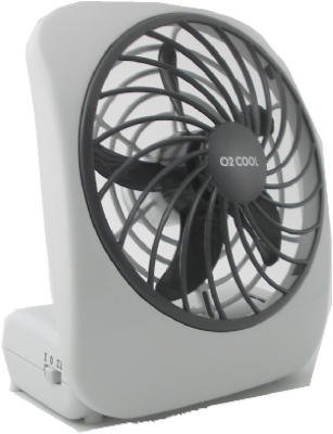 Ventilador personal O2 Cool de 5 pulgadas con batería de 2 velocidades
