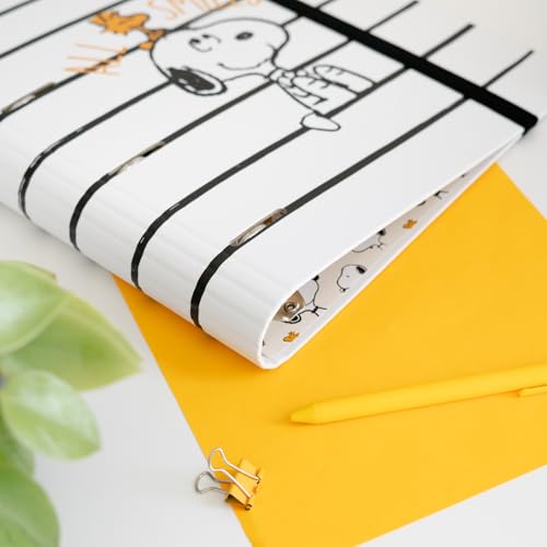 Grupo Erik 4 Ringbuch A4 | Snoopy Schreibwaren 10,6 x 12,6 Zoll | 27 x 32 cm | Dokumentenmappe | Peanuts Geschenke für Hundeliebhaber
