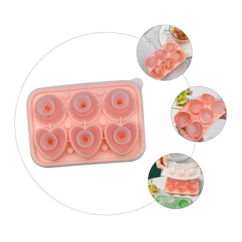 Molde para hielos en silicona forma corazón y rosa rosa miniatura 7