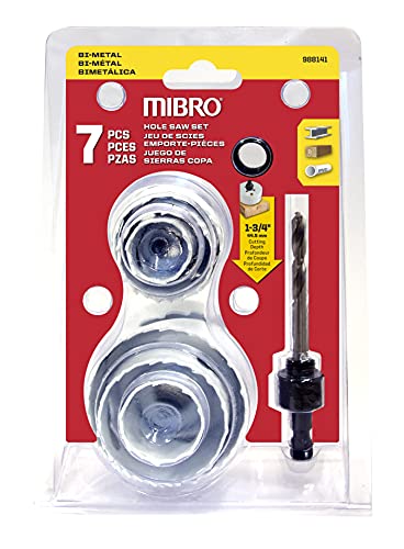 Set de 7 brocas bi-metálicas de 1 a 2 1/2 pulgadas miniatura 1