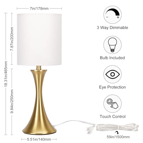 Consejos y reviews para comprar Lampara de mesa dorada los más recomendados. 5 Imagen adicional