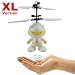 Produktbild Fliegender Superheld Hubschrauber Agent A XL (weiß) - Astronaut - Super Hero mit hellen LED Augen Einfach zu Steuern per Hand Der Bestseller 2019 Mini Drohne,Helicopter Tolles Weihnachtsgeschenk