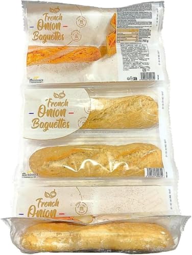 メニセーズ フレンチオニオン バゲット 125g×6本 フランスパン 焼きたて風 半焼成 常温保存 オーブン トースター 朝食 ランチ 夕食 おつまみ スープに合う サンドイッチ まとめ買い コストコのサムネイル
