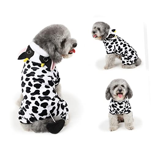 Disfraz para perro Milk Cow talla M de coral miniatura 3