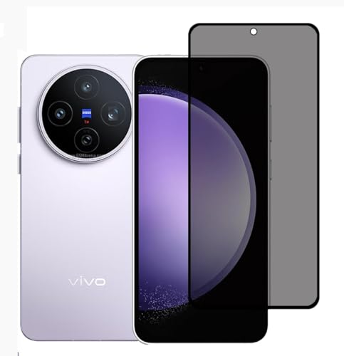 Image of ZARALA Ultra Privacy Tempered Glass For Vivo X200T (PACK OF 1) with Free Installation Kit. Edge To Edge. (In-Screen FingerPrint Lock will not work with the Privacy