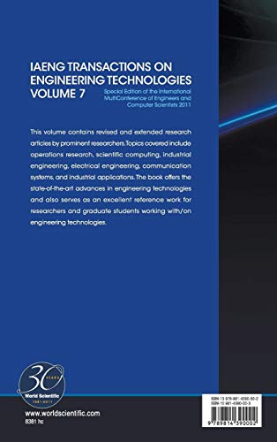Iaeng Transactions on Engineering Technologies Volume 7 - Special Edition of the International Multi