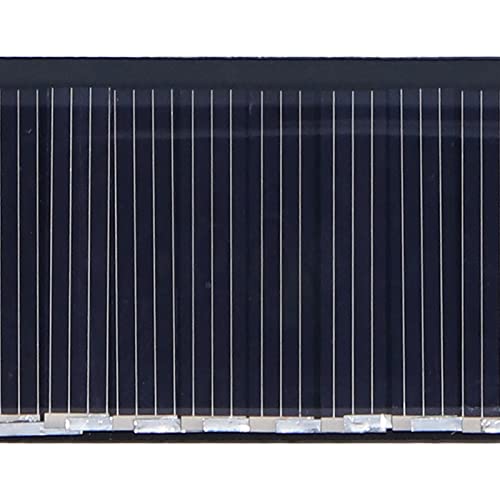 2 Stück 5 V 50 MA Mini-Solarzellen, Wetterfeste Polykristalline Solarzellen 60 X 30 Mm / 2,36 X 1,18 Zoll Langlebige Polykristalline Mehrzweck-Solarzellen für DIY-Solarzellenprojekte, Spielzeug