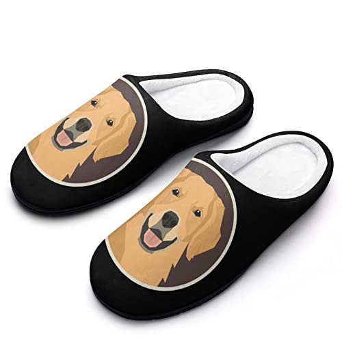 Image of Golden Dog Retriever Slippers for Women Indoor & Outdoor House Slippers 7-8（39-40 with Non-Slip Rubber Soles