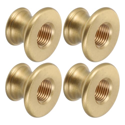 SHINEOFI Raccord en Laiton Massif Fileté M10 pour Col de Lampe Tige Connecteur pour Lampes de Table Lot de 4 Pièces Diamètre 23 Mm Adapté à Luminaires et Appliques Murales