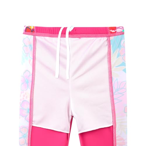Image of TFJH E Girls Two Piece Swimsuit Long Sleeve Rash Guard Ages 3-12 | UPF 50+ sun protection, breathable , lightweight long sleeve swimsuit, full coverage, pool beach vacation, water park