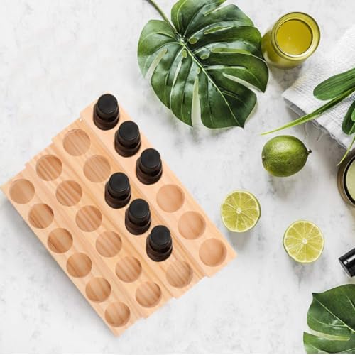Porte-bouteille d'huile en bois : la solution compacte 24 trous contre le désordre - 6