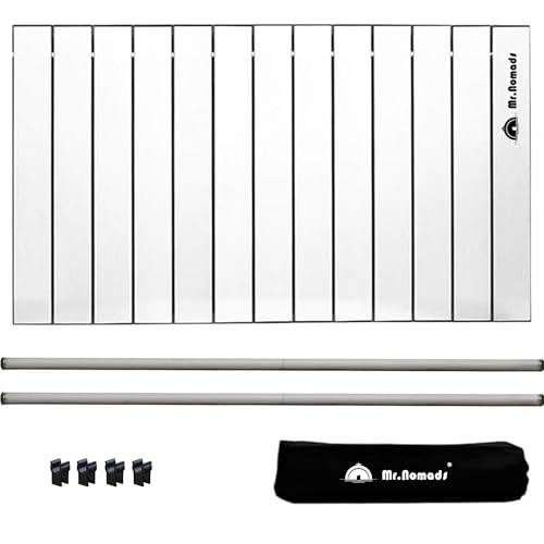 MR. NOMADS 【ラグビー日本代表使用メーカー】 KW005・KW006型対応 キャリーワゴンテーブル キャリーカートテーブル 軽量 プライバシー保護 コンパクト 高耐久 折り畳み アウトドアワゴンテーブル (WT005・WT006 Silver)