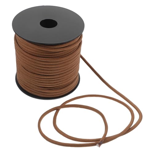 Toddmomy Outdoor Camping Tent Rope Strand Weather Resistant Cord for Tarp Stabilization Fishing Binding and Emergency Situations Brown