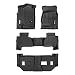 SMARTLINER Floor Mats 3 Row Liner Set Black for 2015-2018 Chevrolet Suburban / GMC Yukon XL (with 2nd Row Bench Seat)