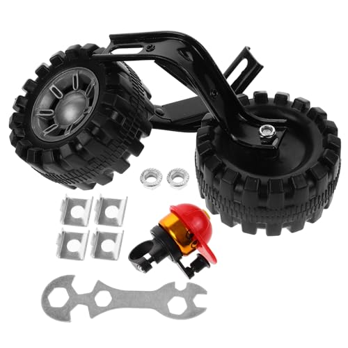 Ruedas de Entrenamiento para Bicicleta de 12 Pulgadas Negras, Set de Ruedas Estabilizadoras Auxiliares Universales para Aprender a Montar, para Niños y Principiantes miniatura 1