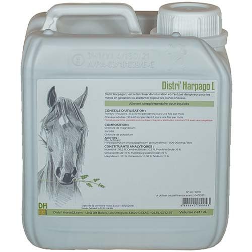Distri'Harpago Liquide - Arthrose et Douleur du Cheval (2 L)