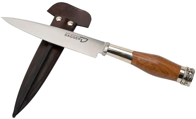 Argentine Meat Knife with Wood and Alpaca