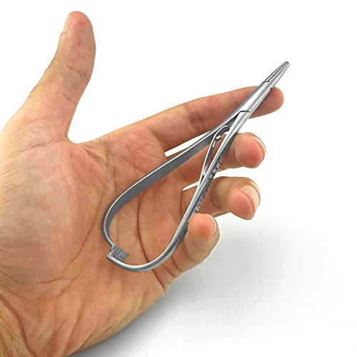 Dexa Dental Mathieu Ligature Elastic Placing Plier 5.5" Needle Holder Driver, Ligature Separator Placer, Elastomeric Orthodontic Instruments #TOP5