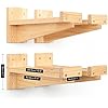 ikkle Tool Organiser Wall Mounted, Wooden Tools Storage Rack for ...