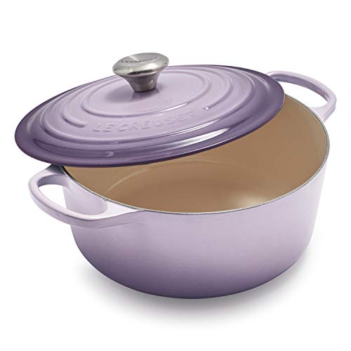 Image of Le Creuset LS2501-26BPSS Signature Enameled Cast-Iron 5-1 /2-Quart Round Dutch Oven, Provence