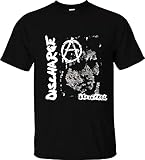 Round neck T-shirt Discharge Decontrol Hardcore Punk Rock T Shirt Black M