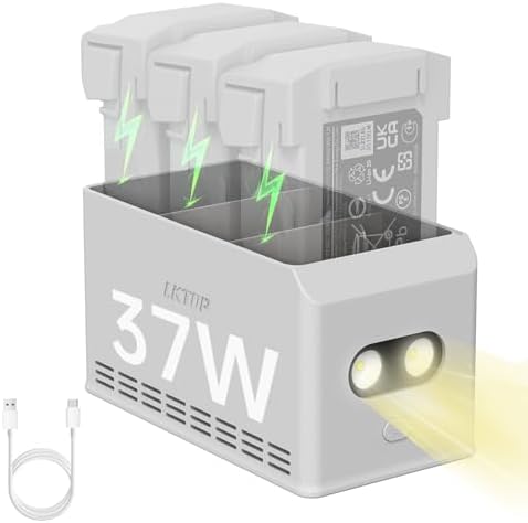 Mini 5 Pro/4 Pro/3 Pro/3 Fast Battery Charger, 37W Two-Way Chargi...