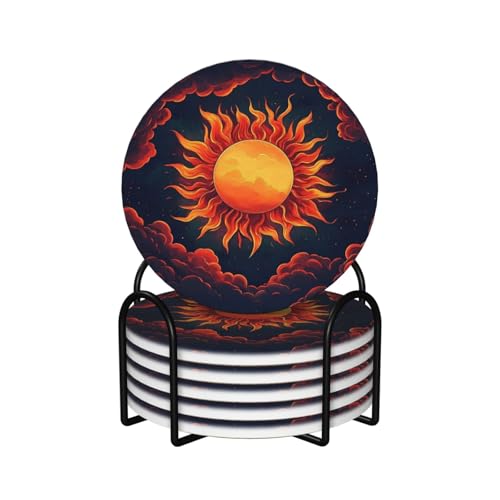 Dessous de verre céramique pour éviter les traces d'eau et rayures sur table de cuisine et bar
