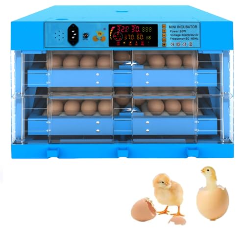ZephyrGlow Incubadora Huevos Gallina con Giro Automático y Control de Temperatura - Incubadora Automática para Pollos, Patos y Otros Pájaros,128Egg