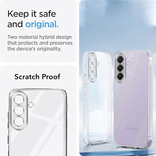 Image of Jkobi Silicone Back Cover Case for Samsung Galaxy A37 5G (Clear Shockproof Case with Camera Protection | Soft and Flexible | Transparent)