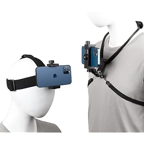 Phone POV Mount Head Strap Holder Neck Chest Bracket for iPhone 13 12 11 Pro Max SE Samsung Galaxy S22 Ultra S21 GoPro Hero 10 9 8 Action Camera Cover