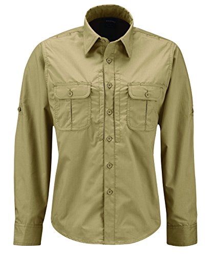 Propper Women's Kinetic Long Sleeve Shirt, Khaki, X-Large