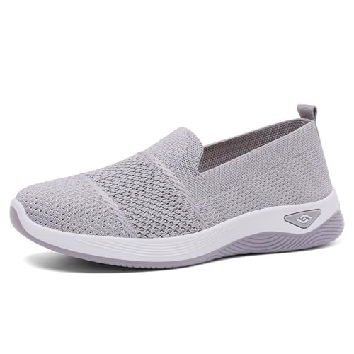 Chaussures en toile légères femmes de couleur grise en taille 39 pour un confort quotidien