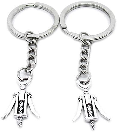 1 Pieces Keyring Keychain Wholesale Suppliers Jewelry Clasps AR5B8L Wine Bottle Opener image 2