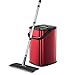 Produktbild GHH Wischmop & Eimer Set Mit 1*mikrofaser Pad & Selbstreinigung & Trocknung 360 Flacher Moppkopf Zweikammereimer System Für Die Bodenreinigung