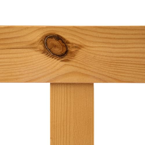 Letto Singolo Per Bambini In Legno Marrone Cameretta Con Telaio A Doghe 90 X 200 Cm - 9