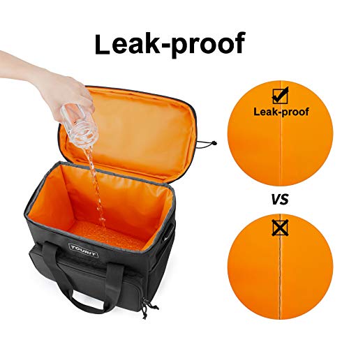Image of TOURIT Small Soft Cooler Bag Insulated, 24 /35 /46-Can Lunch Cooler Bag, Ice Chest, 14.6 /24 /32L Leakproof & Portable Coolers for Picnic, Beach, Camping, Work, Travel, Trip