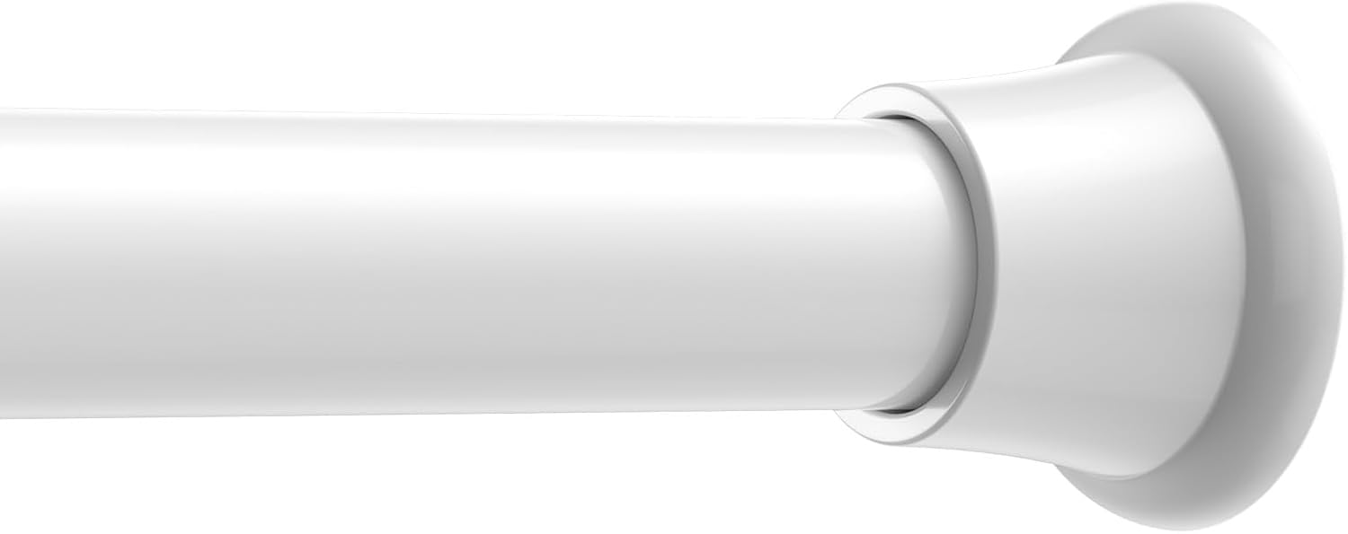 2Pack Spring Tension Curtain Rod 30 to 62Inch, Black Tension Rod for Windows Shower Curtain Rods No Drilling Expandable Adjustable Curtain Rods for Windows,Doorway,Bathroom,Closet,7/8" Diameter