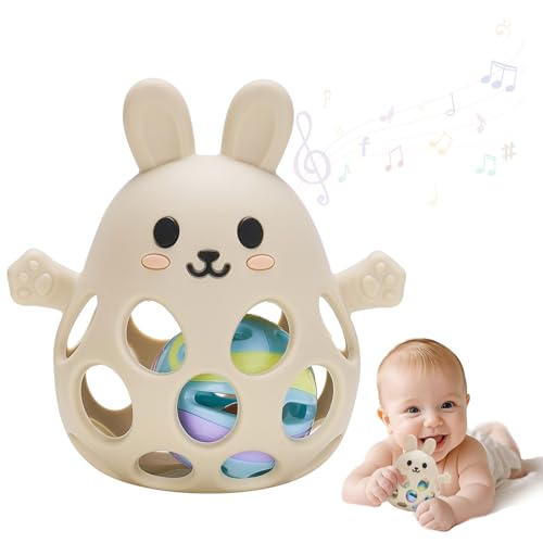 Teething Ring Baby Toy, Beißring baby, Greifball Für Babys,...