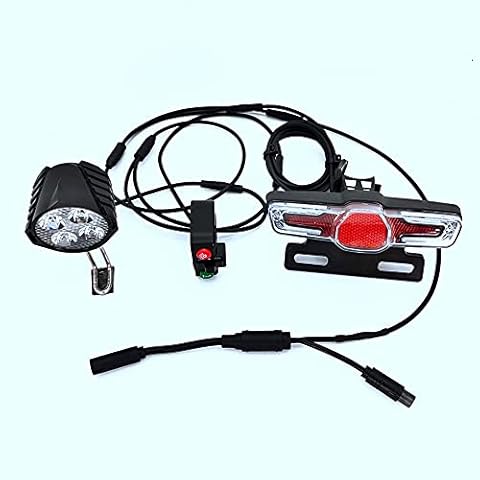 Ocnvlia for BBS01 BBS02 Mid Drive Motor Electric Bike Waterproof Line Light Set with Brake Turn Signal Bike Light Cover