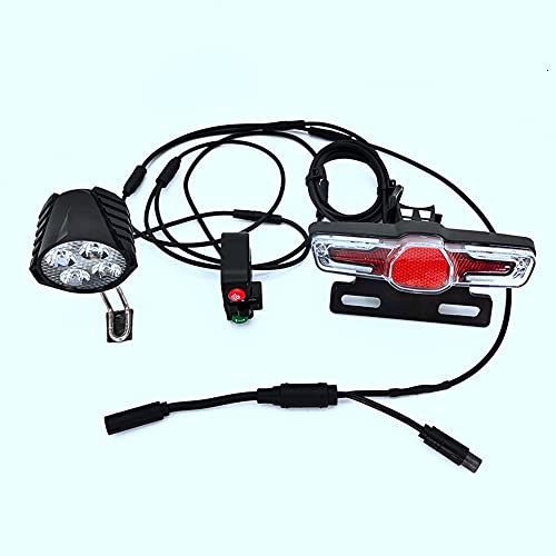 Pmandgk for Bafang BBS01 BBS02 BBSHD Mid Drive Motor Electric Bike Waterproof Line Light Set with Brake Turn Signal Bike Light