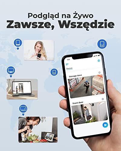 Reolink System kamer monitoringu 4K PoE, 4 szt. Wykrywanie osób/pojazdów 8MP zewnętrzne kamery CCTV IP PoE NVR 8-kanałów z HDD 2 TB do nagrywania 24/7, Noktowizja, Audio, RLK8-800B4-A Czarny