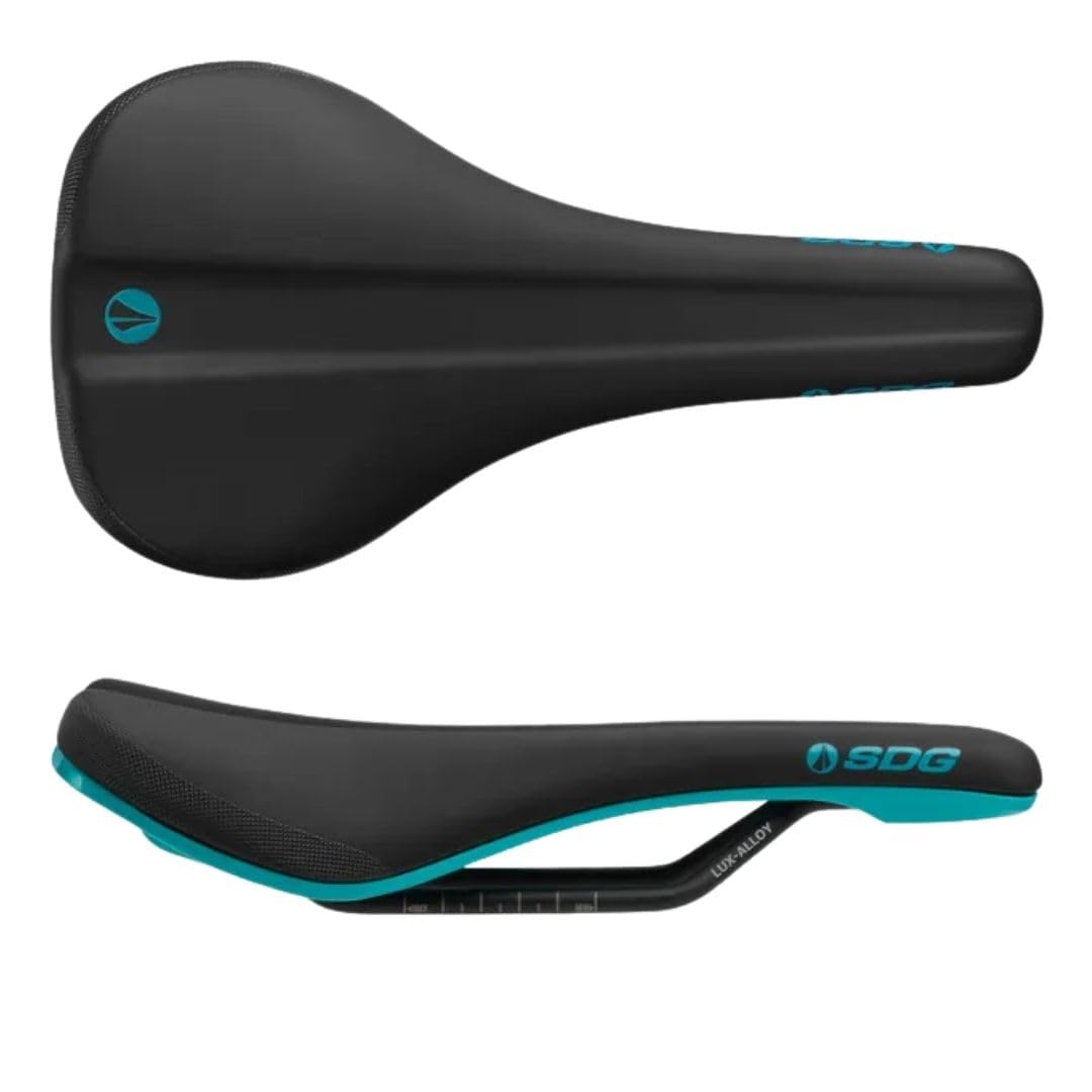 SDG Components Bel-Air V3 Lux-Alloy Mountain Bike Saddle Saddle, 260 x 140 mm, unisex, Road Gravel Bicycle Seat 236 g
